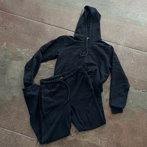 Cotton Citizen Black Sweatsuit 2pc